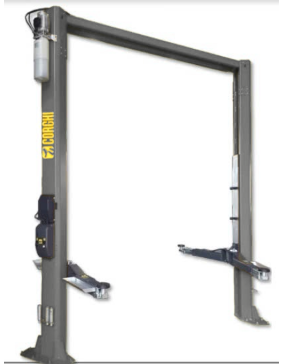 Cầu nâng 2 trụ thủy lực có cổng 4.5 Tấn (3 pha, màu xám RAL7016), model: ERCO HC4502, code: 0- 43107800/00-340HP